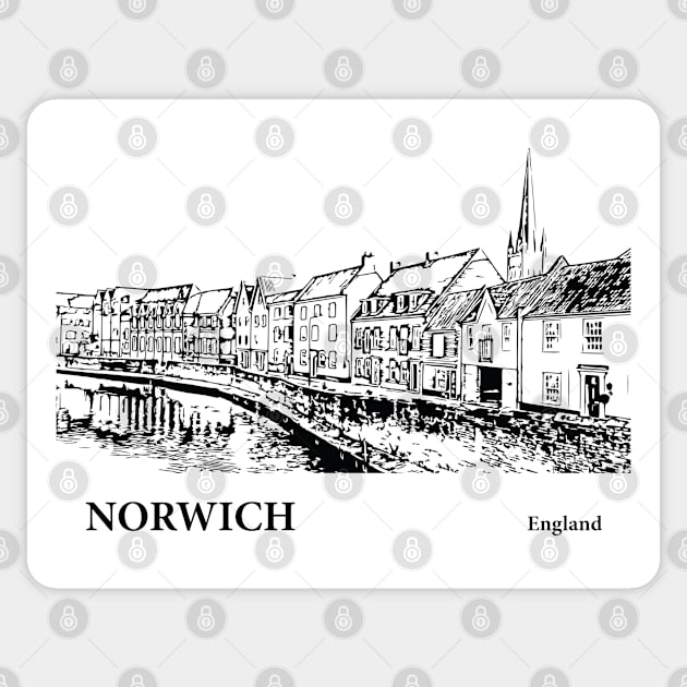 Norwich England Sticker by Lakeric